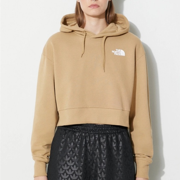 The North Face Sweaters - The North Face Women’s Evolution Hi Lo Hoodie Cropped Tan Neutral Sporty Hike